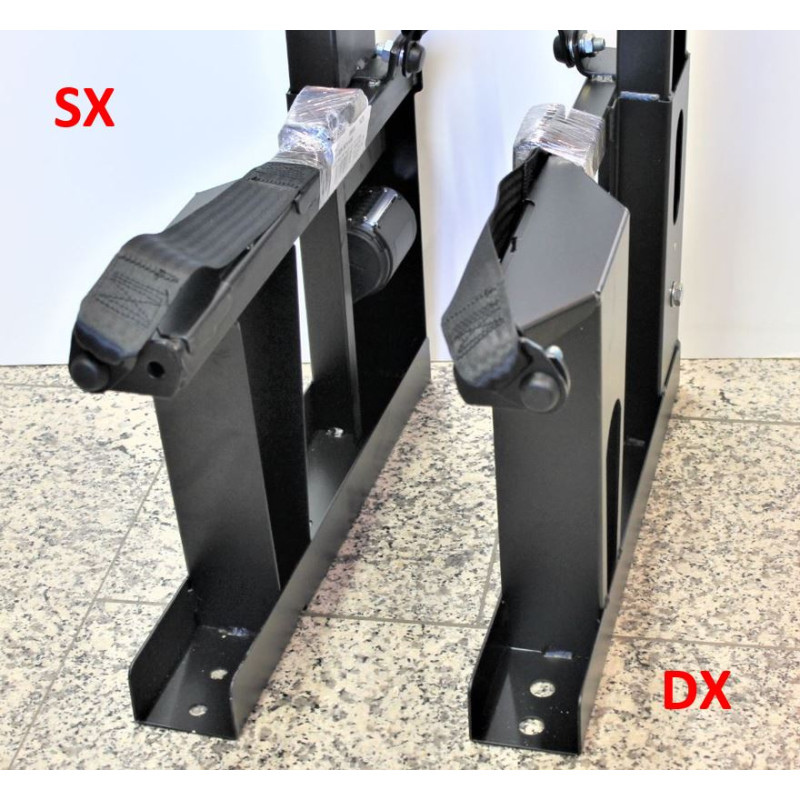 Single 3-point RH belts anchoring structure...