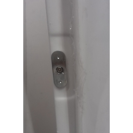 Columna de esquina para baño izquierda blanca 430x430h800