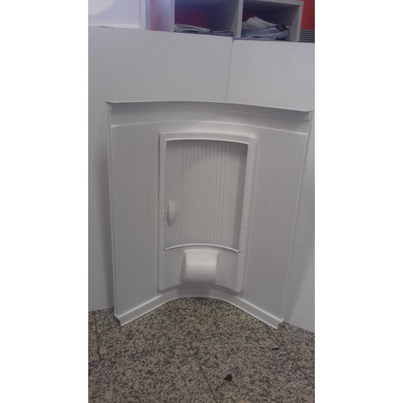 Colonne d'angle pour salle de bain gauche blanc...