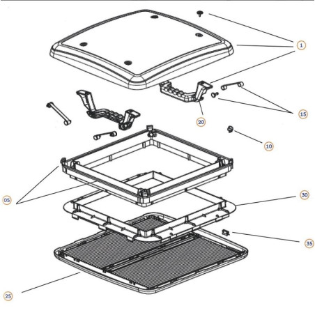 Cornice Interna Mini-Heki Dometic Crema RAL9001 - BG18042520