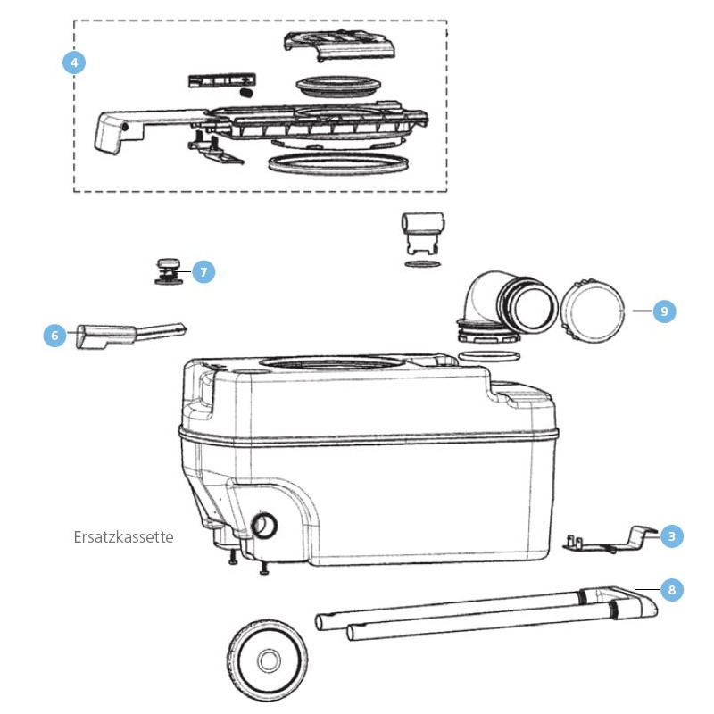 Tappo di chiusura cassetta Dometic CT -...