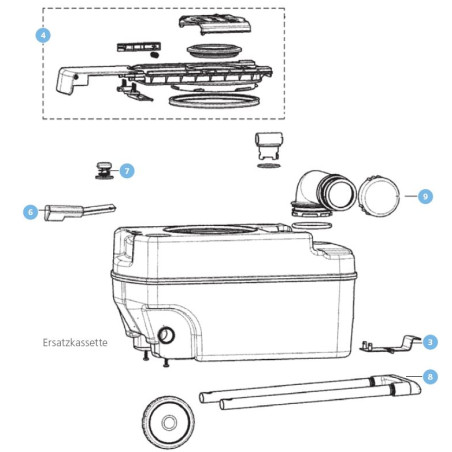 Tappo di chiusura cassetta Dometic CT - 24260233219