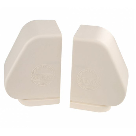 RASTROLLO 3000 Coppia calotte destra e sinistra bianche