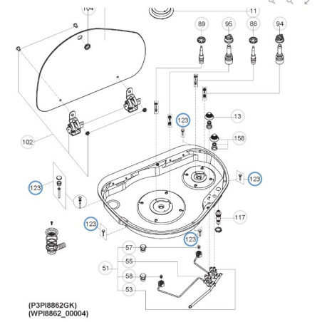 Kit Fissaggio Superiore Fornello Piano Cottura Dometic - 105310472