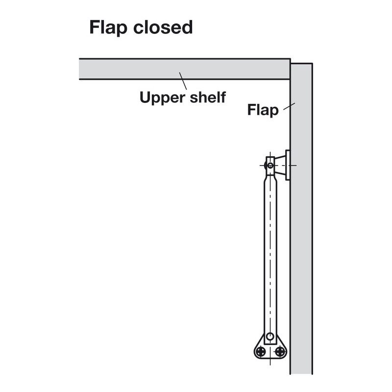 Supporto telescopico 150 mm acciaio x ante a...