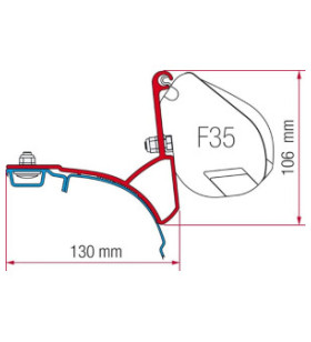 Kit Montaggio Verande Fiamma VW T5 Multivan, Transporter