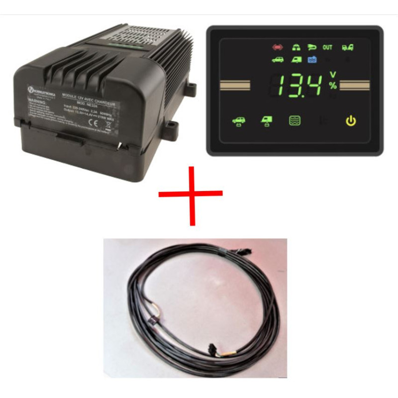 Batterieladegerät NE324TVDL + Panel NE333 TVDL...