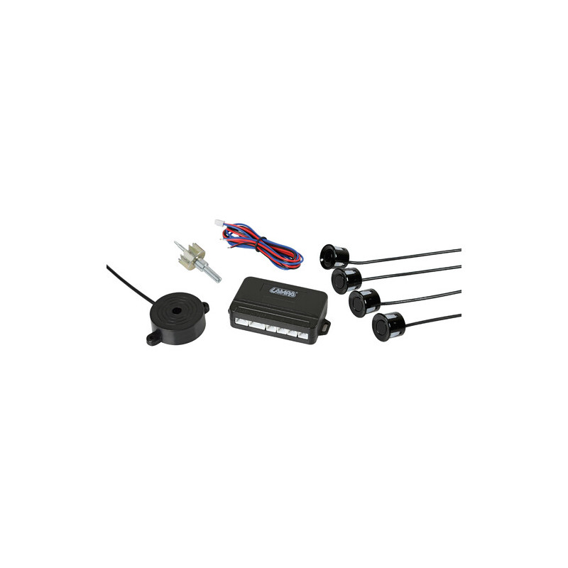 Kit 4 front parking sensors - 12V - 4 meters
