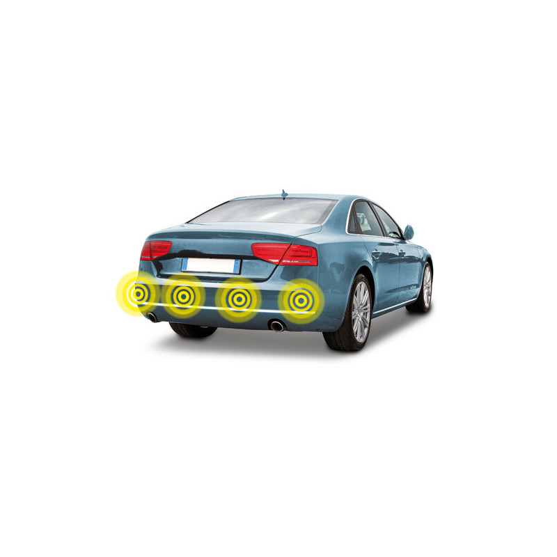 Kit 4 rear parking sensors - 12V - 2.5 meters