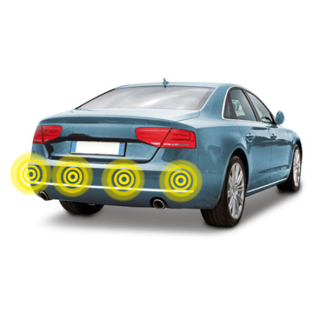 Kit 4 rear parking sensors - 12V - 2.5 meters