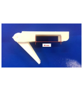 Cale-porte plastique ivoire jusqu'au bloc 45mm