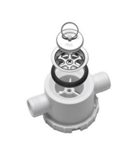 Desagüe DOMETIC AC557 40 mm - desagüe doble con tapón PG...