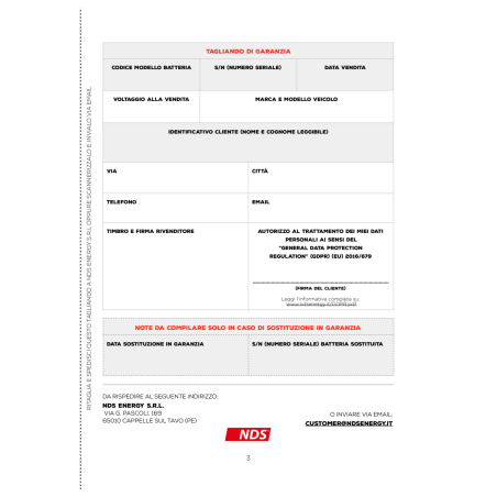 Batteria GP80 servizi NDS GREENPOWER AGM