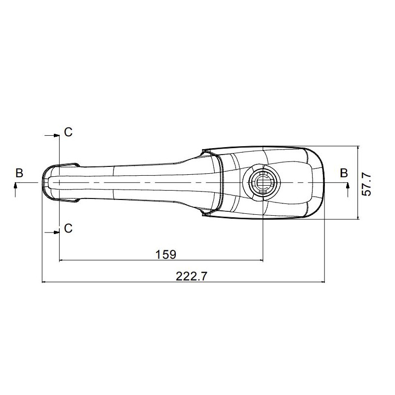 Serratura Zadi Roulotte bianca completa G18A184