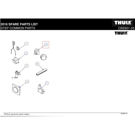 Ersatz-Endkappen 1500601378 THULE Stufenprofil