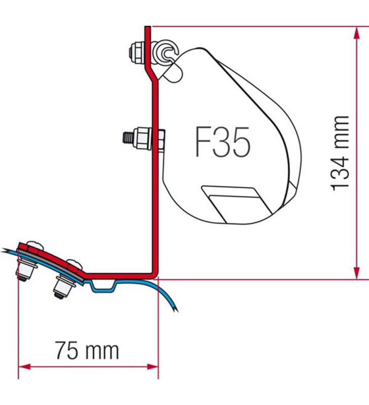Fiamma Verandas Assembly Kit Mercedes Vito,...