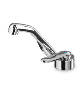 Robinet DOMETIC monocommande en plastique chromé AC539