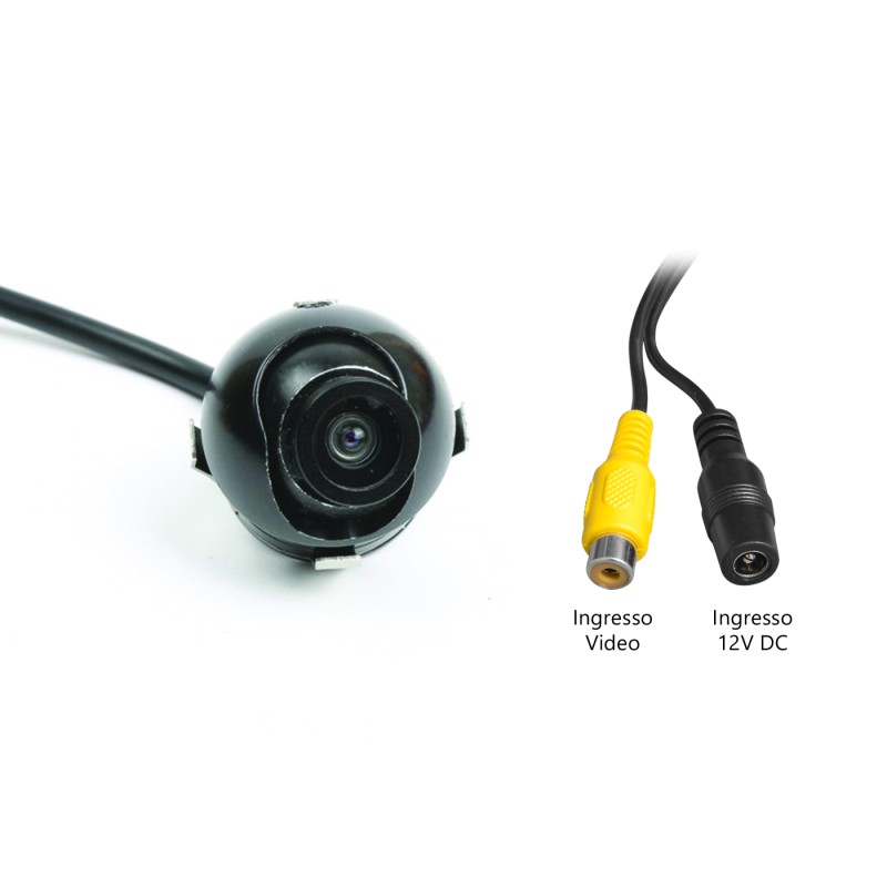 Telecamera PAL/NTSC bulbo mirror + linee...