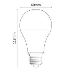 Classic LED bulb 9-30V 10W 890lm 4000K E27 2