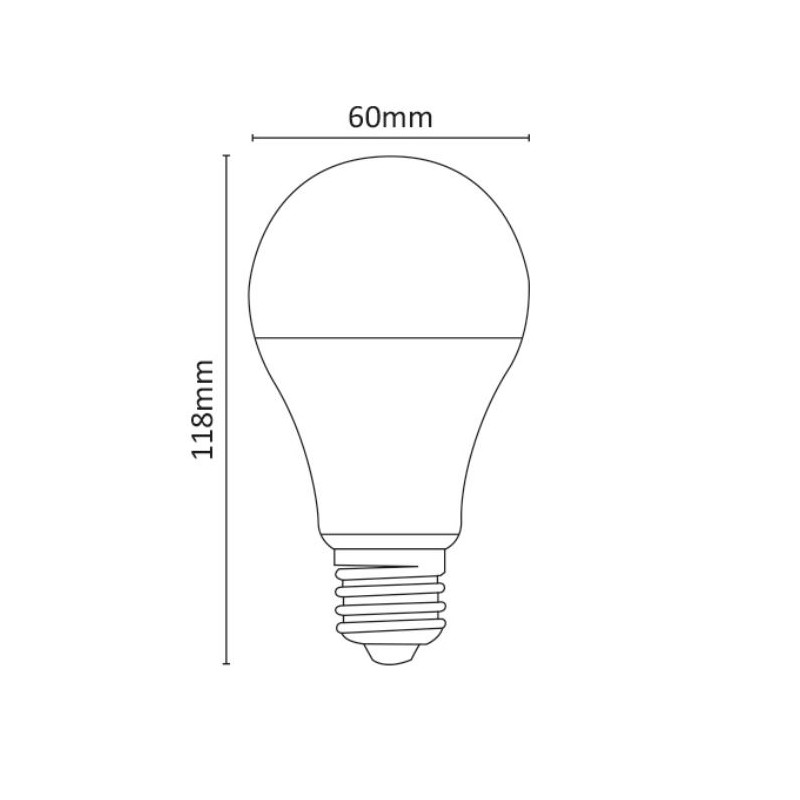 Klassische LED-Lampe 9-30V 10W 890lm 4000K E27