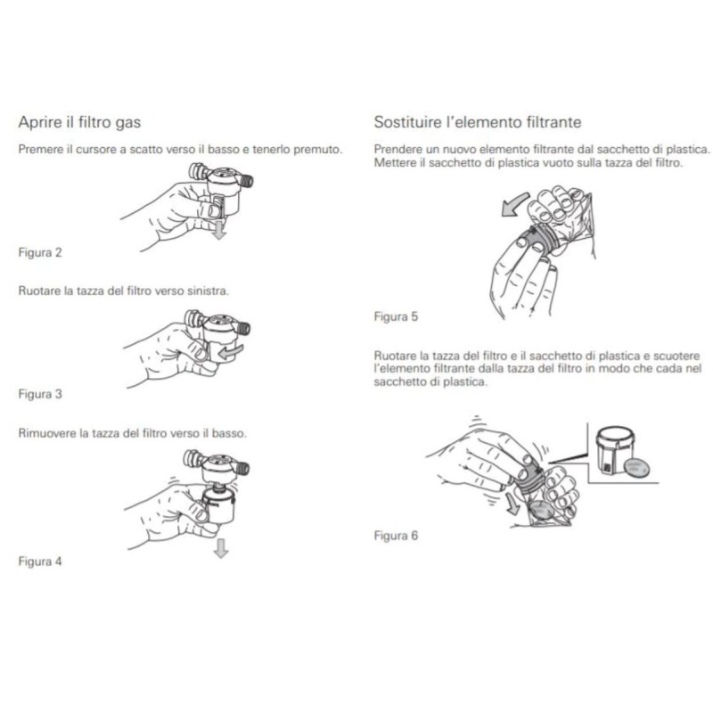 2 pieces Gas oil separator filter after 2019...