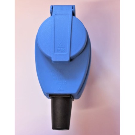 Spina mobile passante ad angolo Presa CEE 17 -Presa Schuko 16 A