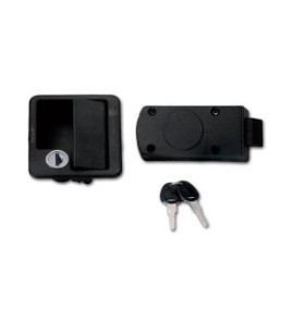 Serr portell noir 10x8 FAP c / cil et clés NS