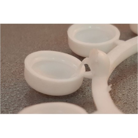 10 pezzi - Cappuccio coprivite universale + tappo Ø 11 base neutra