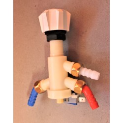 Mitigeur sous table avec interrupteur blanc