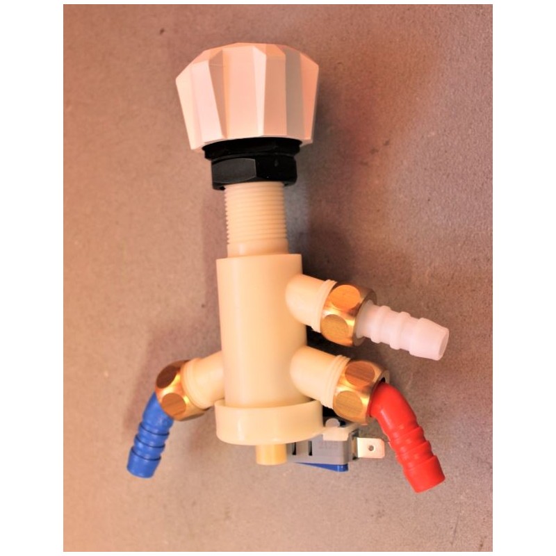 Mitigeur sous table avec interrupteur blanc