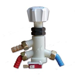 Miscelatore sottotavolo con switch bianco 2