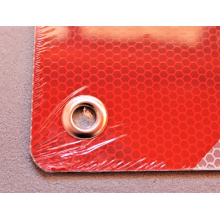 ZUGELASSENES, hervorstehendes Lastschild aus Aluminium