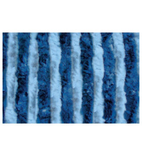Light blue / blue chenille curtain 56x200