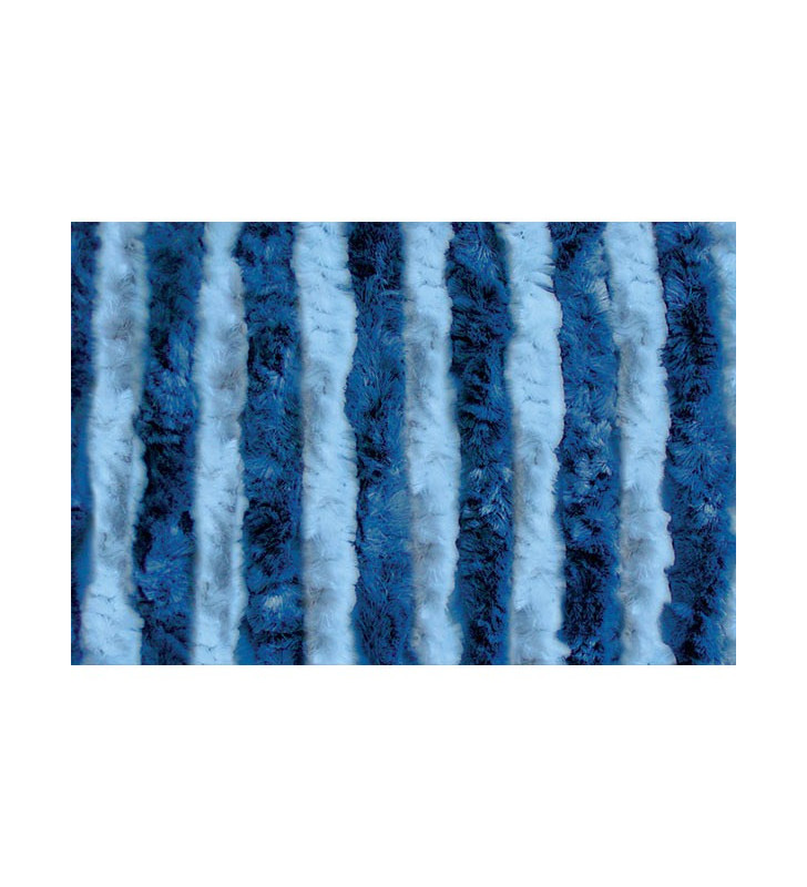 Cortina chenilla celeste / azul 56x200