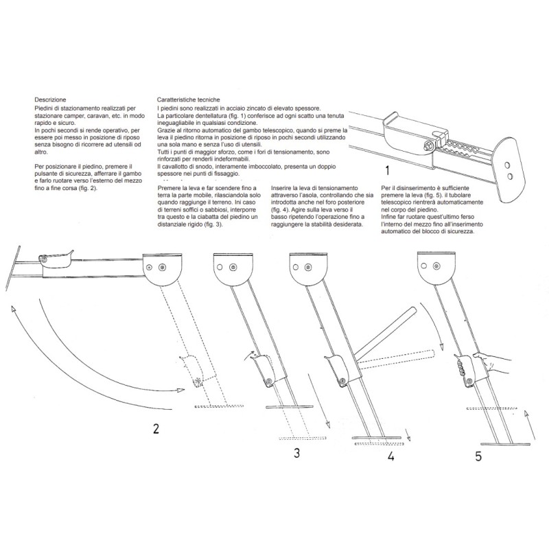 Paar Standfüße 27/38 cm