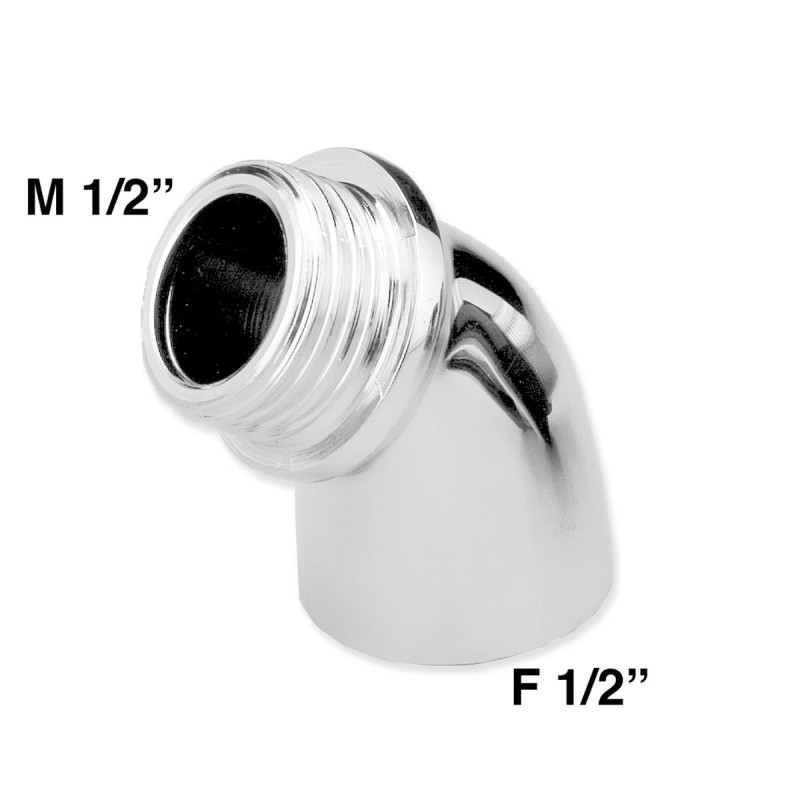Curvetta maschio 1/2" - femmina 1/2" in ottone...