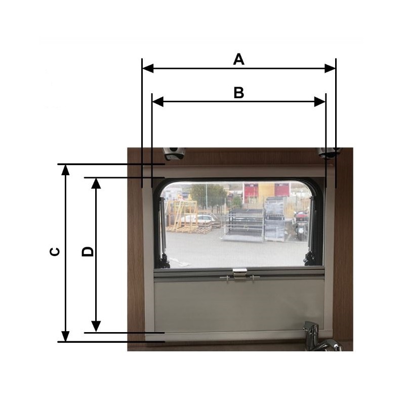 Mosquitera blackout tipo GM de 40 a 90 cm con...