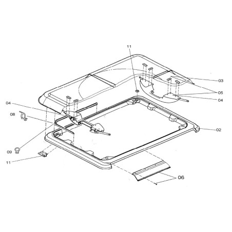 Dometic Seals Ø 22 Heki 1/3/4 Bullauge mit Belüftung Modell 2 - 540E07