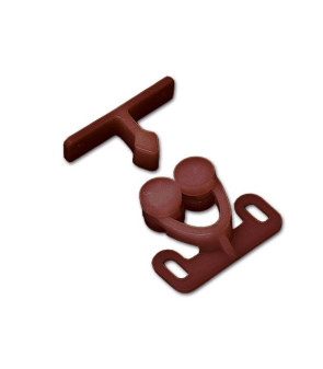 Door stop brown 2 wheels int. 28.5