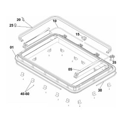 CAJA DE ENGRANAJES DE MANGO HEKI 3-3PLUS - 550E2001 2