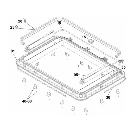 HEKI3/3 PLUS-HEKI 4/4 PLUS KIT BISAGRAS - BG1259