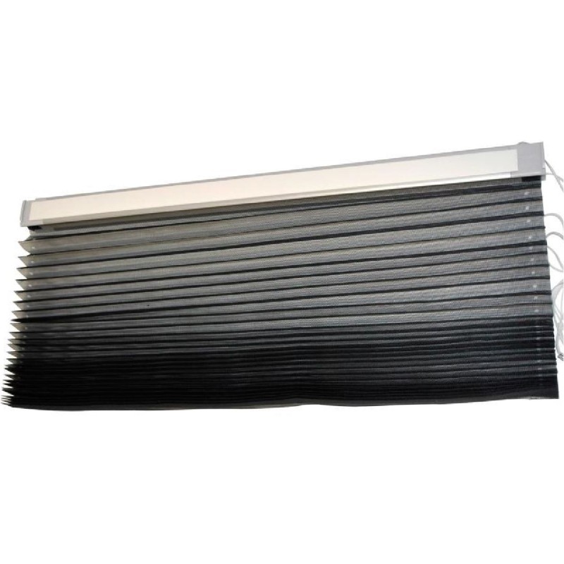 Complete black pleated insect screen HEKI 3...