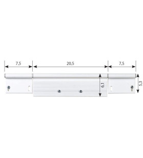 SCHARNIERSATZ C07 61X200 + 2 * 53X70 WEISS RAL9010