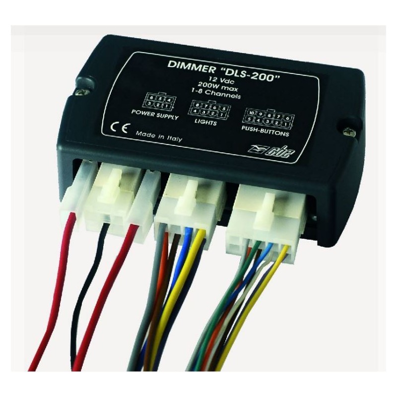 DLS-200 CBE DIMMER 8 CHANNELS 200W FOR HALOGEN...