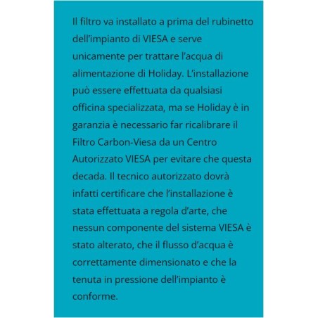 Filtro Carbon-Viesa para climatizadores evaporativos Holiday