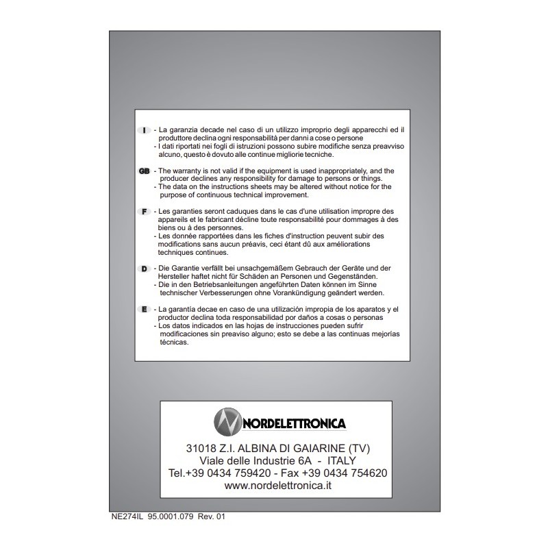 1848.274.02 – NE274 Touchpanel AUX-Taste...