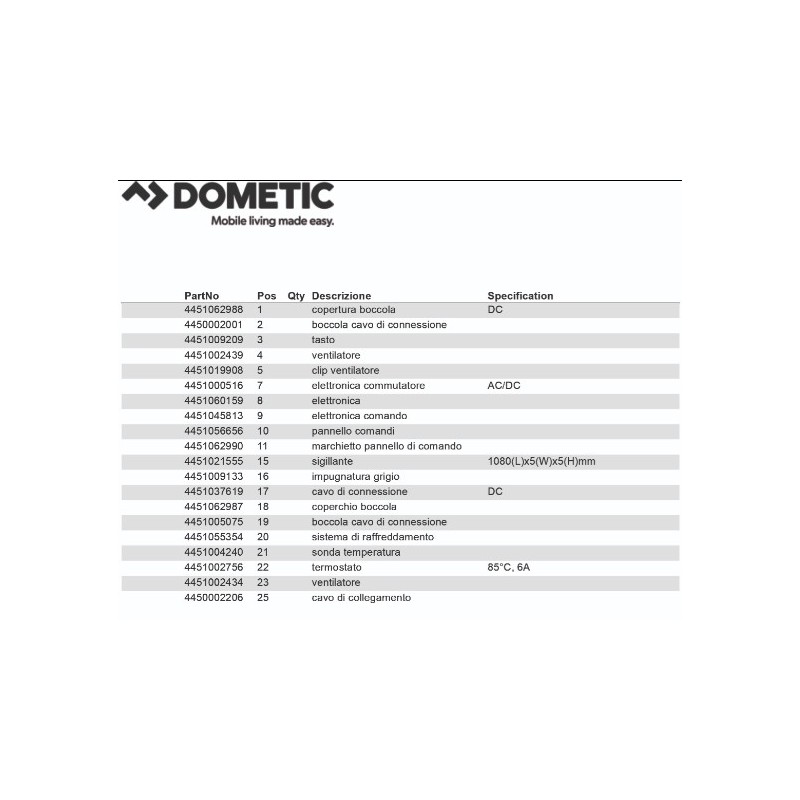 Dometic Tropicool TCX14 thermoel fridge -27 ° C...