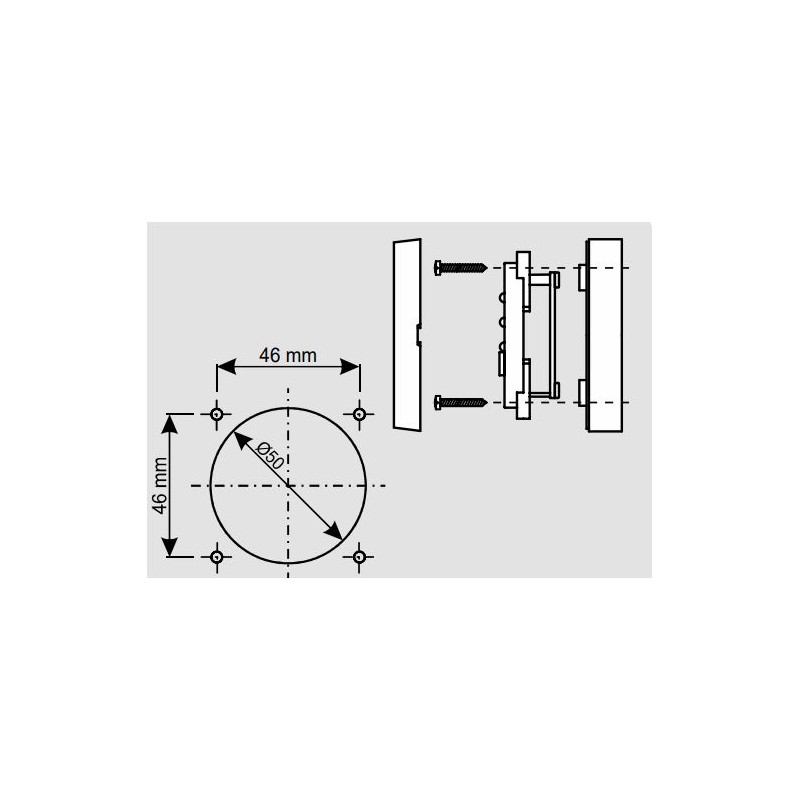 CBE MTT 270572 - Pannello test LED grigio x...