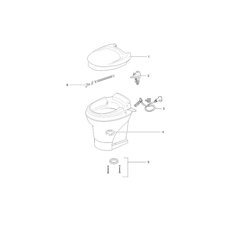 Toilette Fixe Aqua Magic V THETFORD Alto