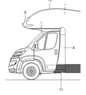 LEFT COLUMN ELNAGH BARON ATTIC DUCATO X290 sign 4